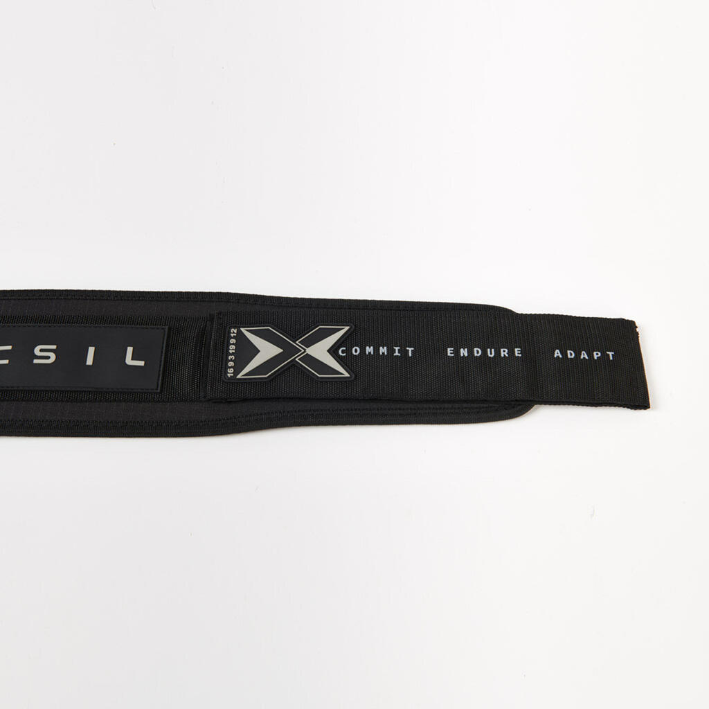 Fitness Gym Cross Training Lifting Belt with Rip-Tab Fastening - Black